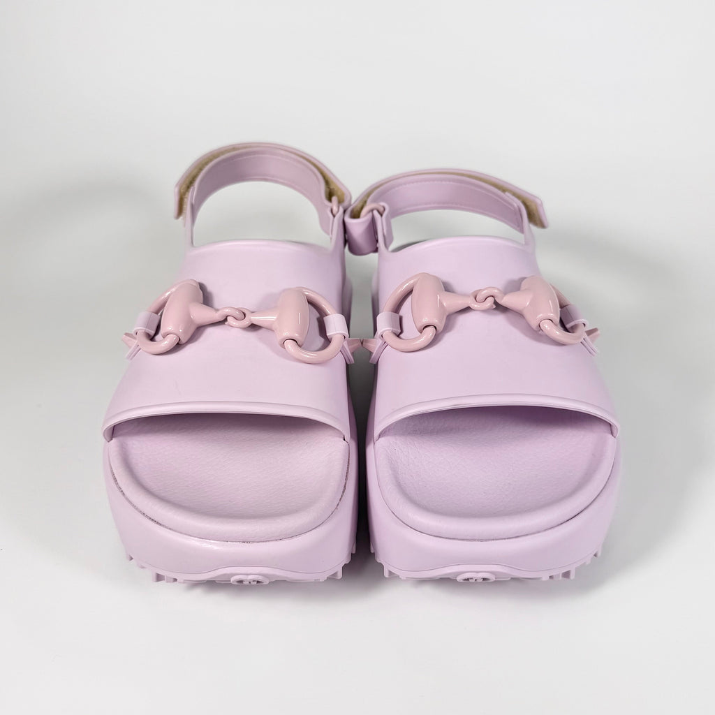 Gucci Horsebit Platform Rubber Sandal - Women’s 7