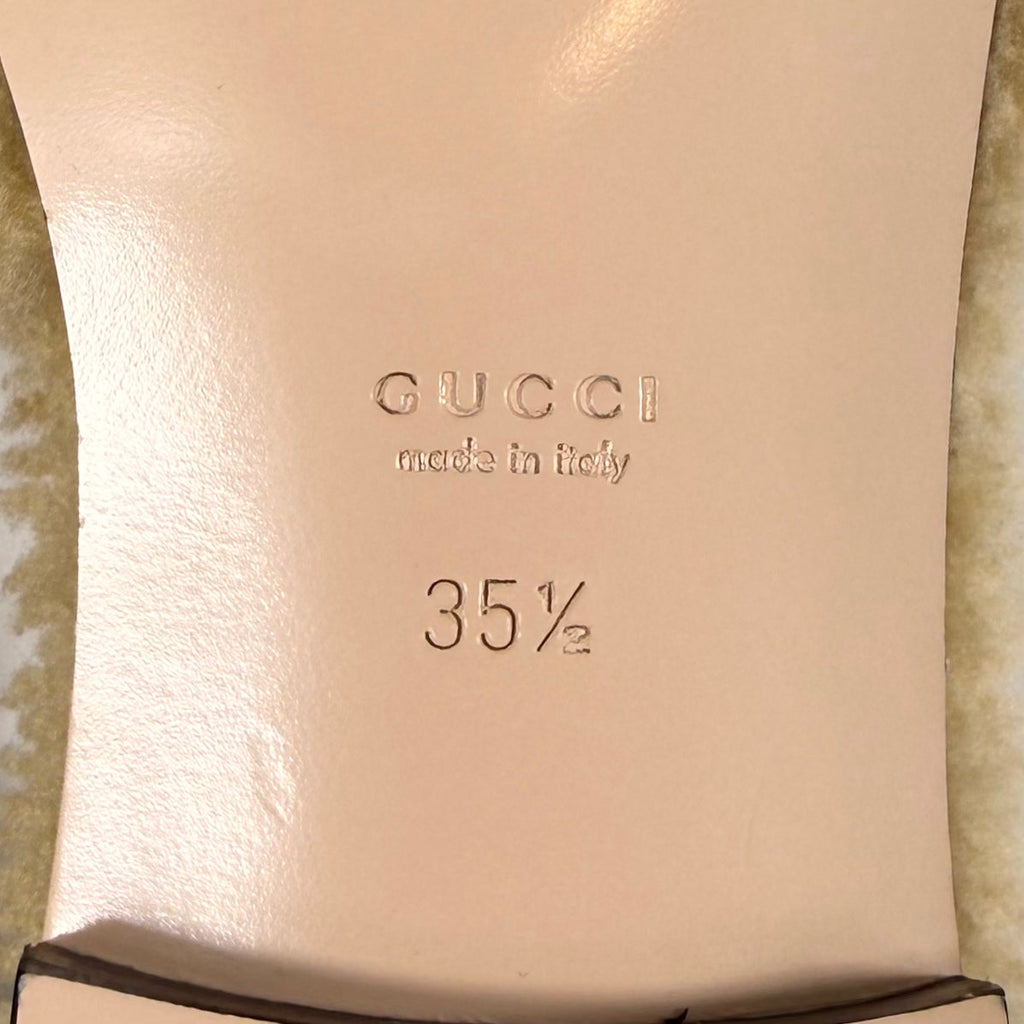 Gucci Shearling GG Cut Out Slide Sandal - Women’s 5.5