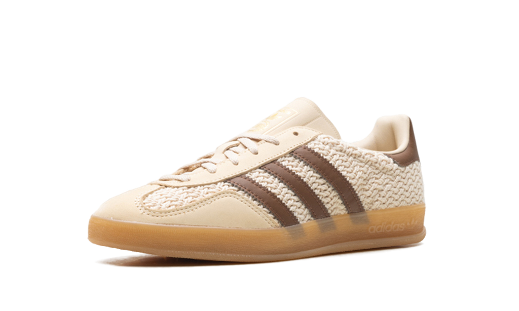 Gazelle Indoor "Cream/Brown Knit" JS1418